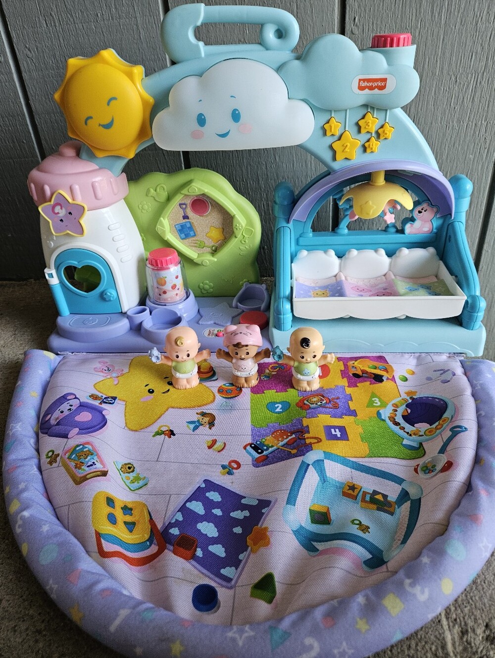2018 Fisher-Price Little People 123 Babies Playdate Fold Up Playset